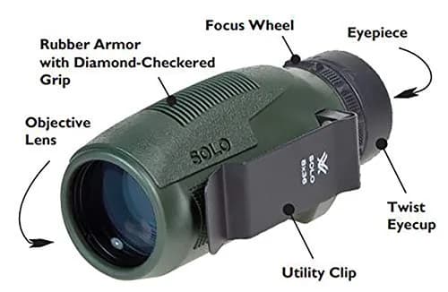 Vortex Solo 10x36 Monocular | Waterproof, Fogproof, Fully Multi-Coated Lenses, 2.27 kg (5 lb) - Compact Design thumbnail 5