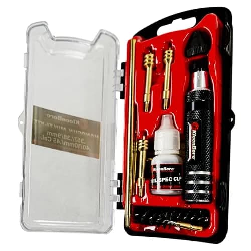 KleenBore Multi-Pistol Cleaning Kit .38/.40/.45 Caliber with Brass Rod & CLP | 8 oz (227 g) thumbnail 3