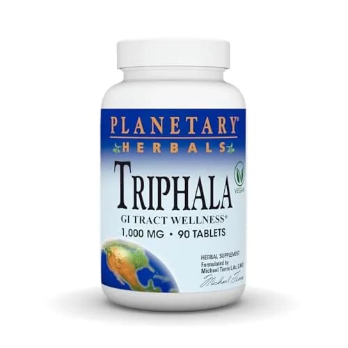 Planetary Herbals Triphala 90 Tablets | Ayurvedic Herbal Formula for Digestive Support thumbnail 1