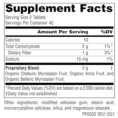 Planetary Herbals Triphala 90 Tablets | Ayurvedic Herbal Formula for Digestive Support thumbnail 2