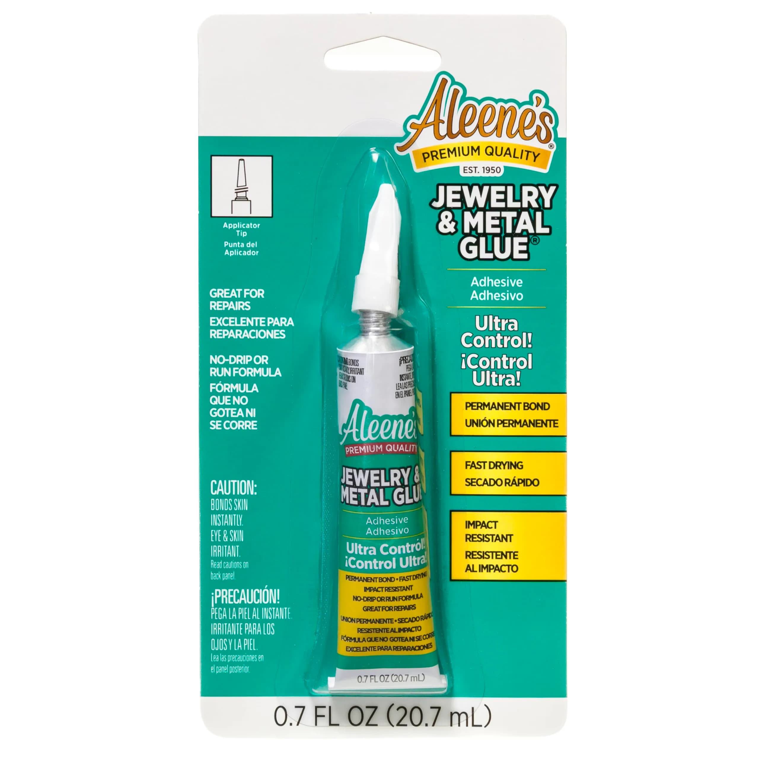 Aleene's Jewelry & Metal Glue 20.7ml (0.7 oz) | Instant Adhesive for Permanent Bonds - main product image