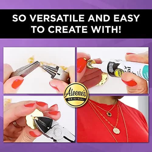 Aleene's Jewelry & Metal Glue 20.7ml (0.7 oz) | Instant Adhesive for Permanent Bonds thumbnail 4