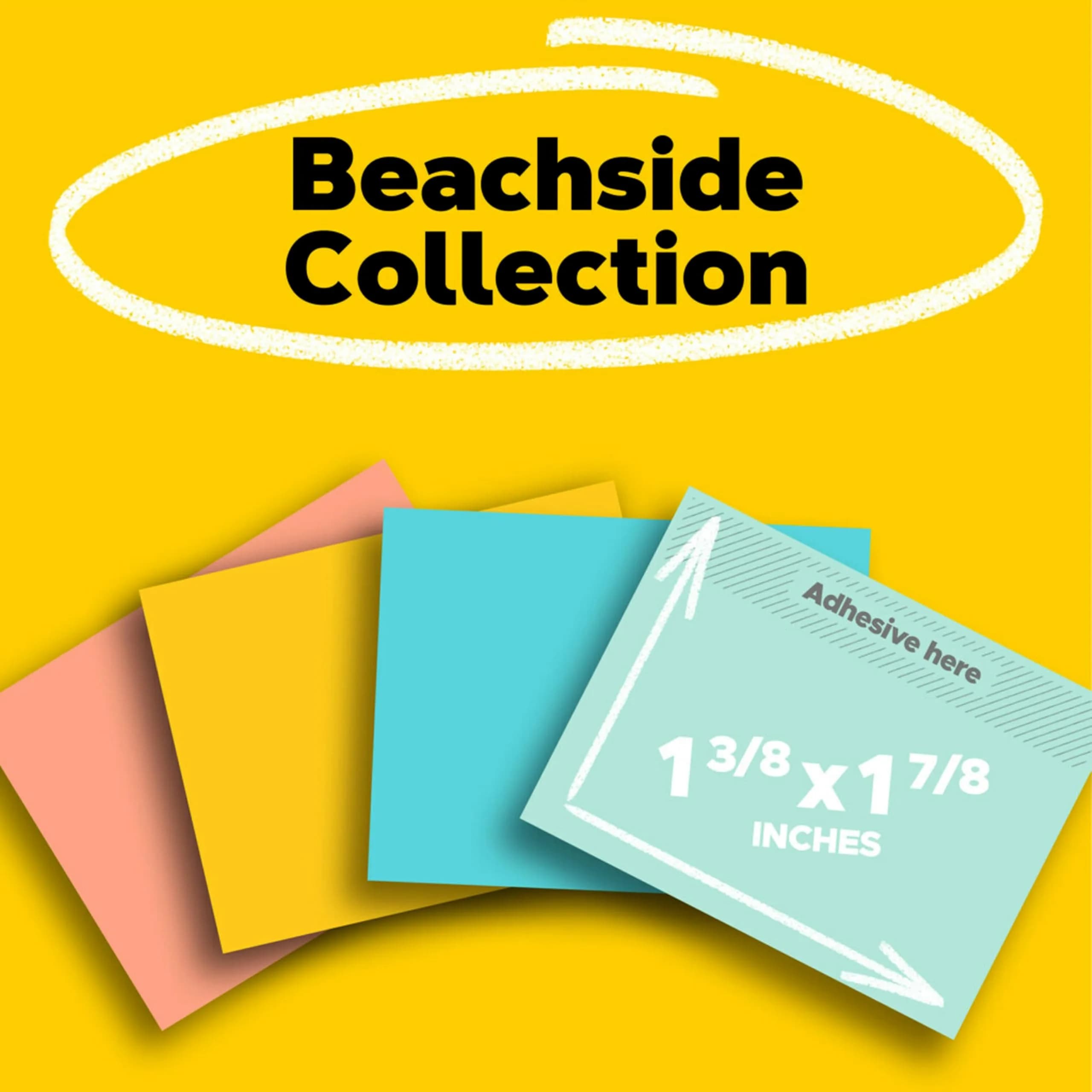 Post-it Beachside Café Collection Notes, 1 3/8 in x 1 7/8 in, 24 Pads | Value Pack Self-Stick Note thumbnail 2