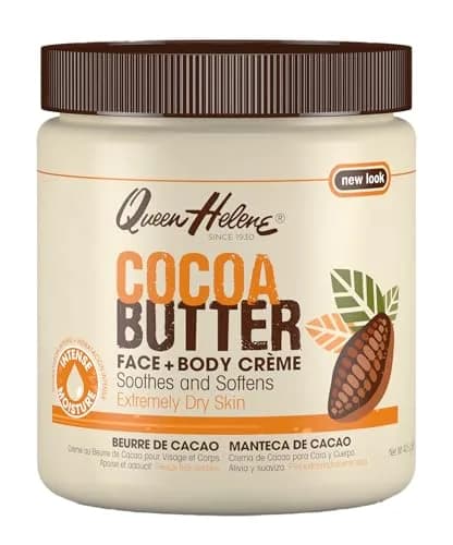 Queen Helene Cocoa Butter Face & Body Cream – Extra Rich Moisturizing Formula for Dry Skin | Softens, Smooths & Restores Radiance | 4.8 oz Jar thumbnail 1