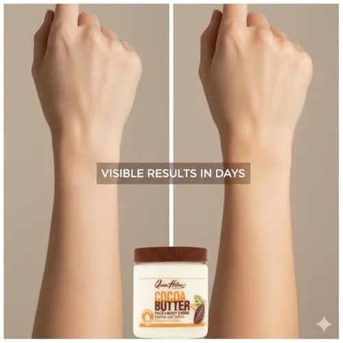 Queen Helene Cocoa Butter Face & Body Cream – Extra Rich Moisturizing Formula for Dry Skin | Softens, Smooths & Restores Radiance | 4.8 oz Jar thumbnail 3