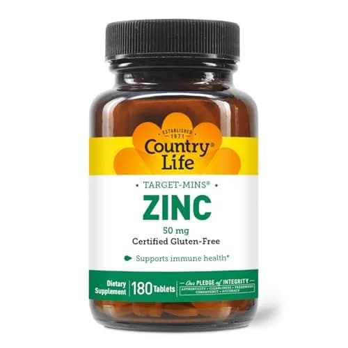 Country Life Target-Mins Zinc 50 mg 180 Tablets | Supports Immune & Protein Health thumbnail 1