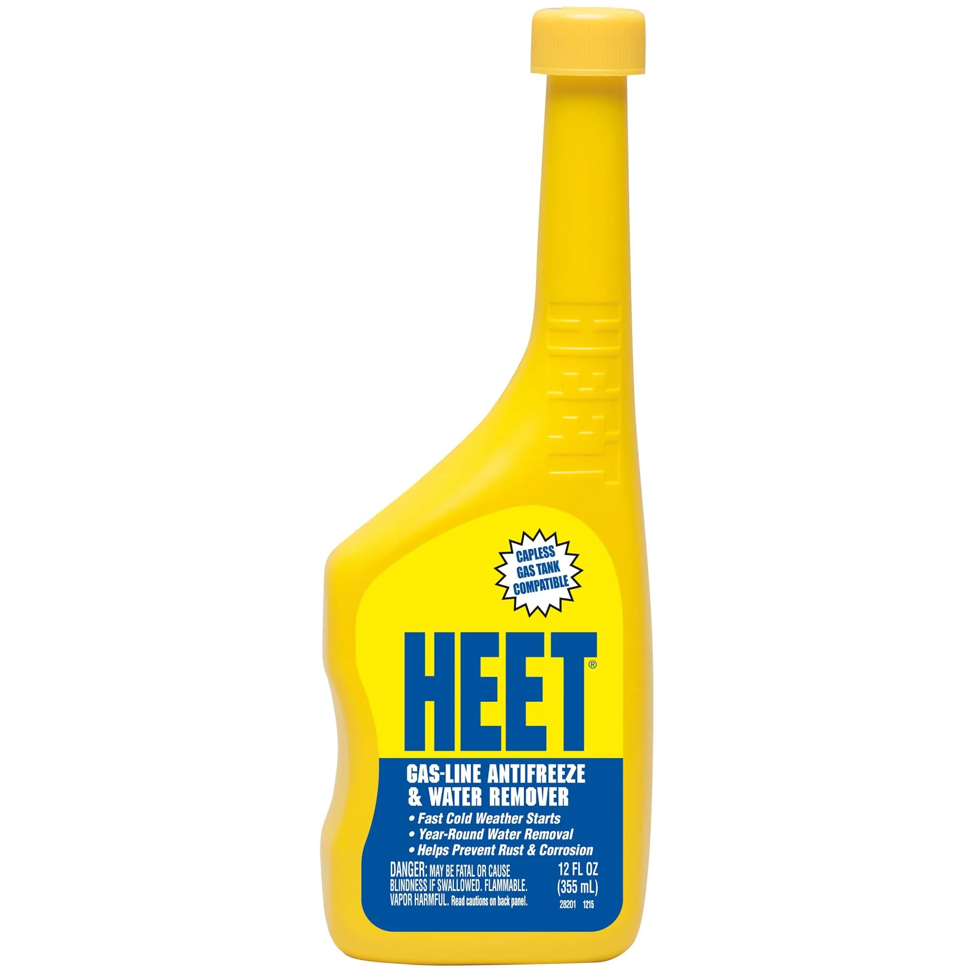 HEET Gas-Line Antifreeze and Water Remover 12 Fl Oz (355 ml) | Prevents Fuel Line Freeze-Up