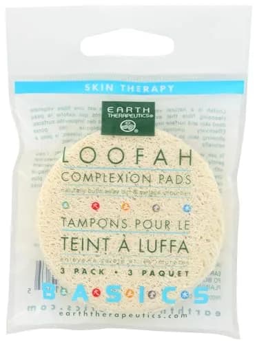 Earth Therapeutics Complexion Pads Loofah | Natural Exfoliation for Face & Body thumbnail 1