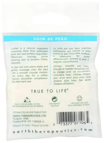 Earth Therapeutics Complexion Pads Loofah | Natural Exfoliation for Face & Body thumbnail 2
