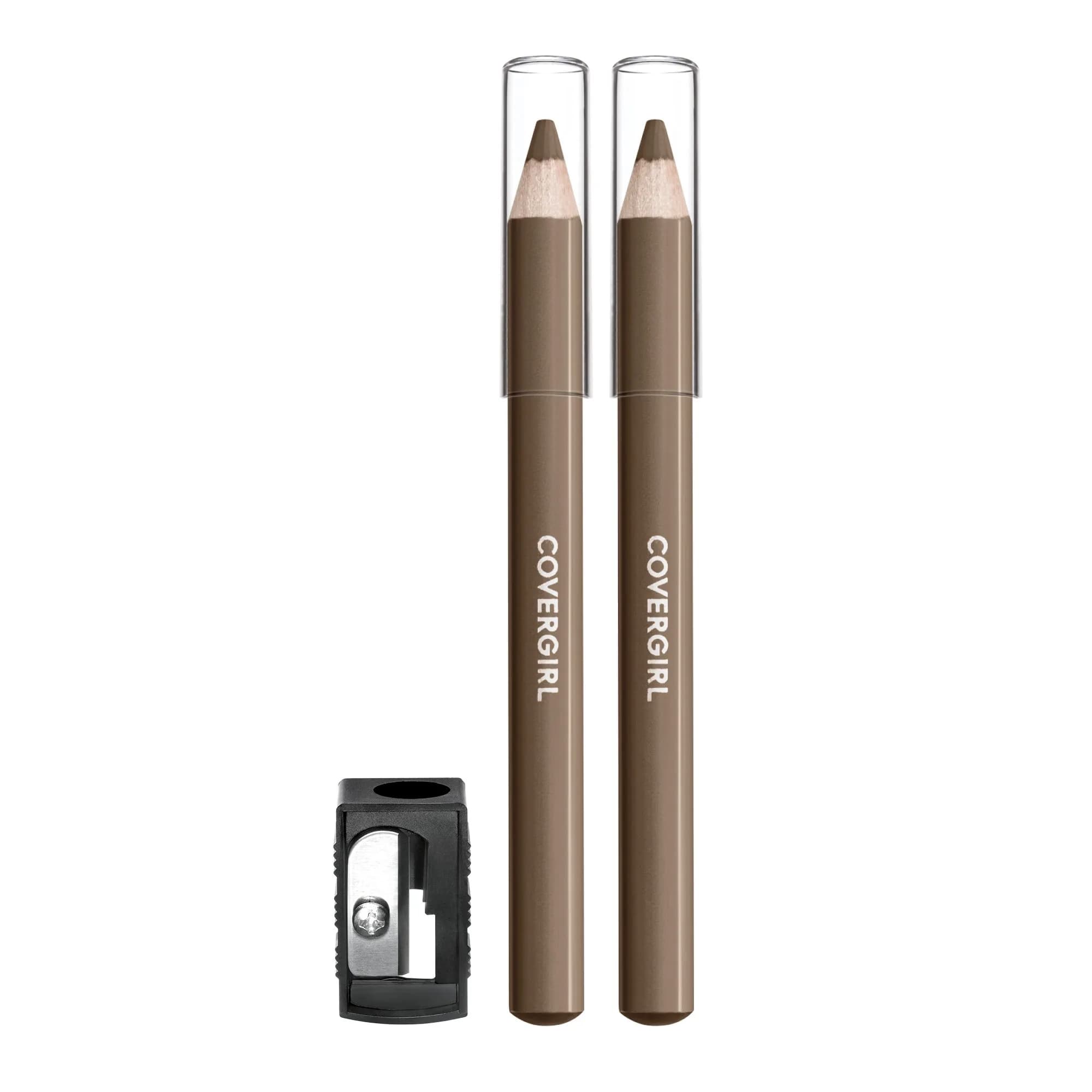 COVERGIRL Easy Breezy Brow Fill + Define Brow Pencil, 2 Pack | Long-Lasting, Deeply Pigmented, Blendable, Cruelty-Free — 2-Pack