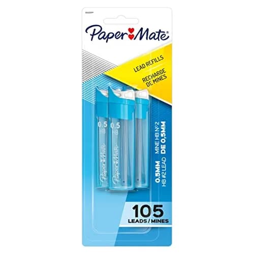Paper Mate Mechanical Pencil Refills 0.5mm HB #2 | Long Lead for Standardized Tests & Office Use thumbnail 1