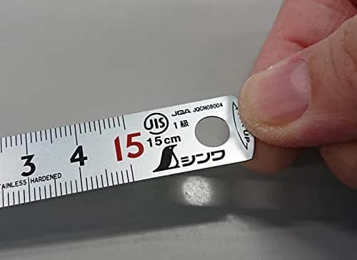 Shinwa Sokutei 15cm (5.9in) Pickup Scale | JIS Class 1 Stainless Steel Machinist Ruler thumbnail 3