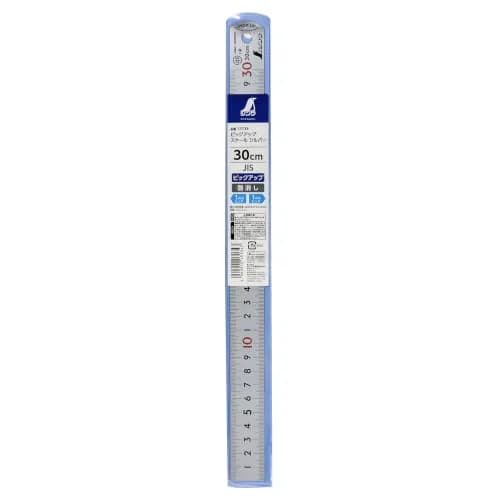 Shinwa Sokutei 13134 Pickup Scale 30 cm (11.8 inches) JIS1 Class Stainless Steel Ruler | High Readout Accuracy thumbnail 2