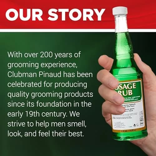 Clubman Jeris Osage Rub Hair Tonic for Men 414ml (14 fl oz) | Refreshing Scalp Treatment with Menthol & Eucalyptus thumbnail 6