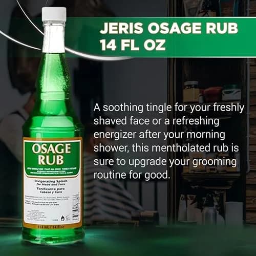 Clubman Jeris Osage Rub Hair Tonic for Men 414ml (14 fl oz) | Refreshing Scalp Treatment with Menthol & Eucalyptus thumbnail 3