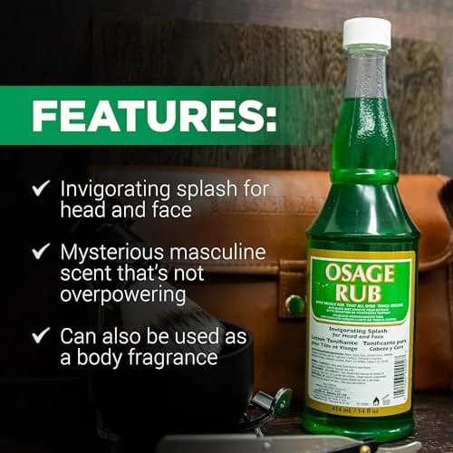 Clubman Jeris Osage Rub Hair Tonic for Men 414ml (14 fl oz) | Refreshing Scalp Treatment with Menthol & Eucalyptus thumbnail 4