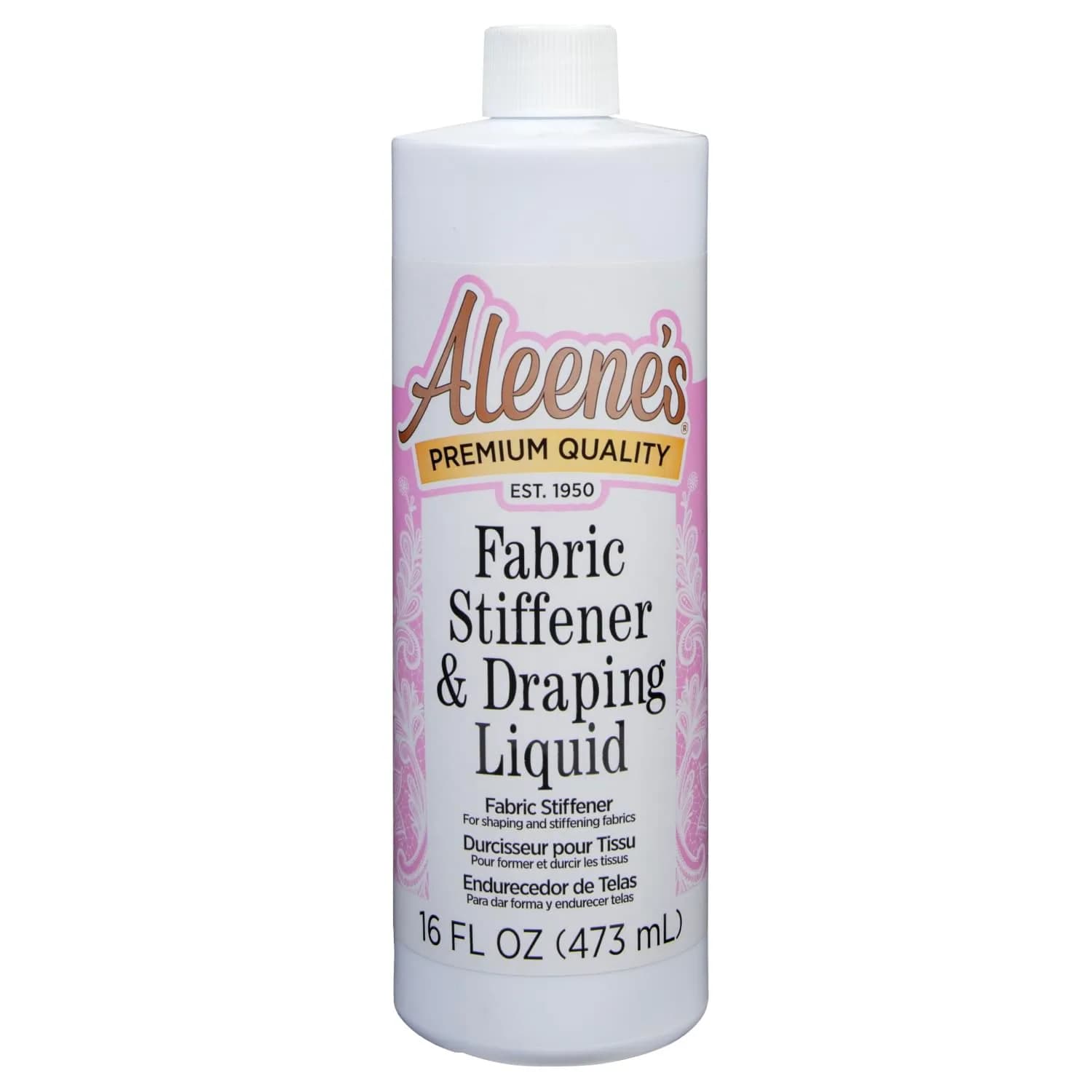 Aleene's Fabric Stiffener and Draping Liquid 237ml (8 fl Oz) | Shapes & Drapes Fabrics for Crafts — Clear