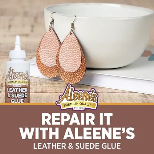 Aleene's Leather & Suede Glue 118ml (4 fl oz) | Fast-Tacking Adhesive for Crafts & Light Repairs thumbnail 6