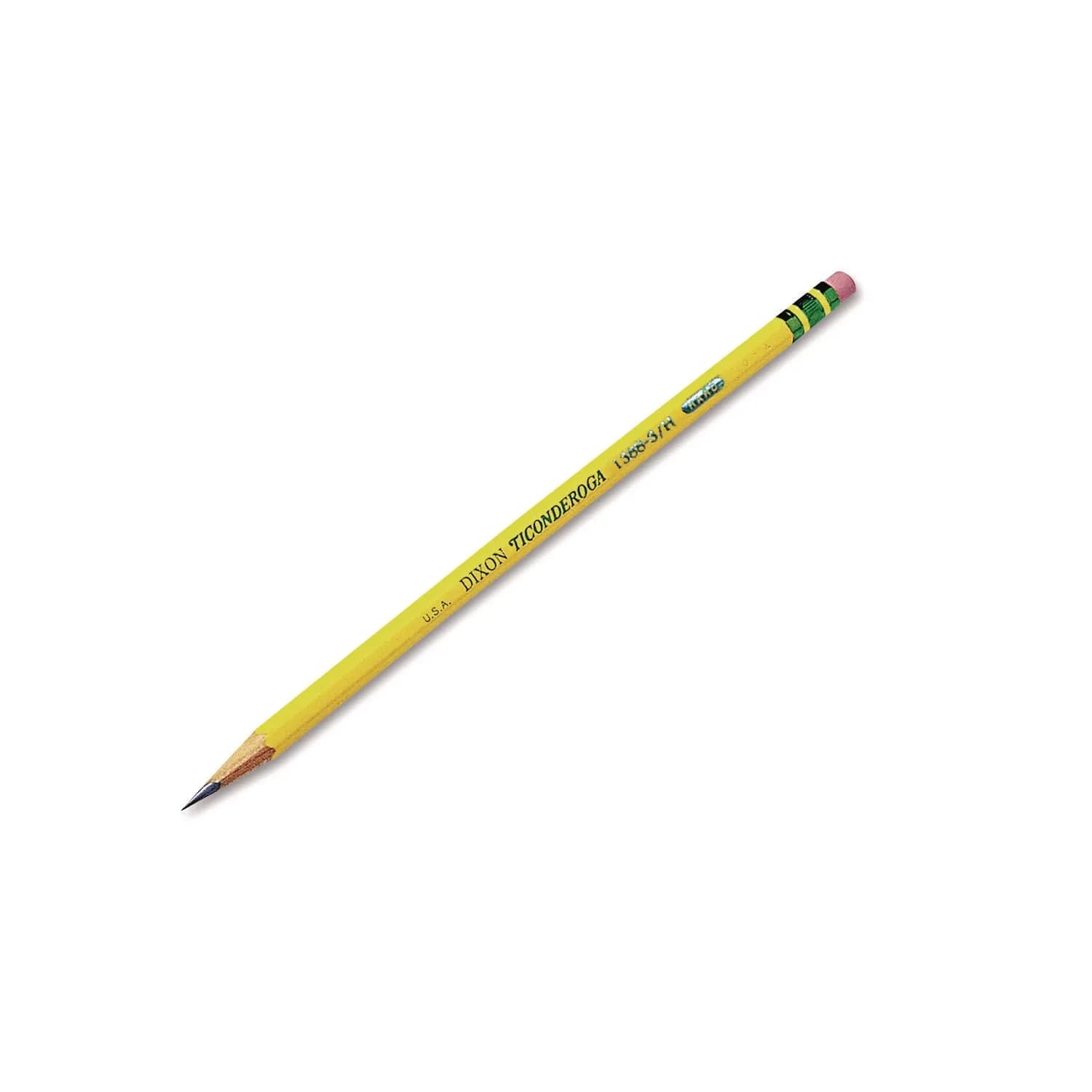 Ticonderoga Wood-Cased Pencils, Pre-Sharpened, HB Soft, Yellow, 12 Count | Writing Instrument for Students & Professionals — #3 Hard