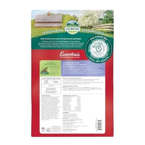 Oxbow Essentials Young Guinea Pig Food Pellets 4.54 kg (10 lb) | High Fiber Alfalfa Hay Formula for Growth & Digestion thumbnail 2