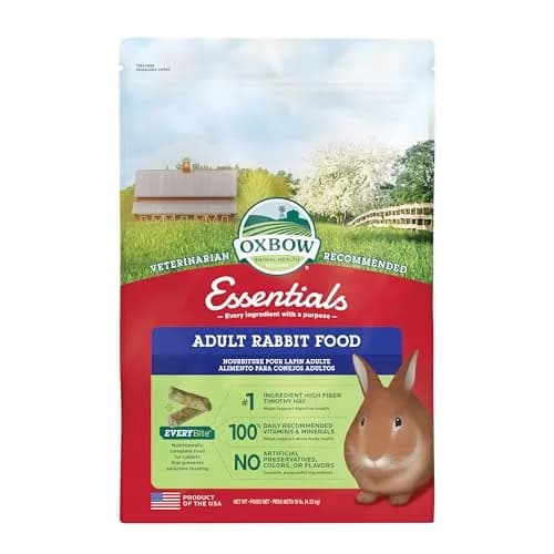 Oxbow Essentials Adult Rabbit Food with Timothy Hay | 4.54 kg (10 lb) thumbnail 1