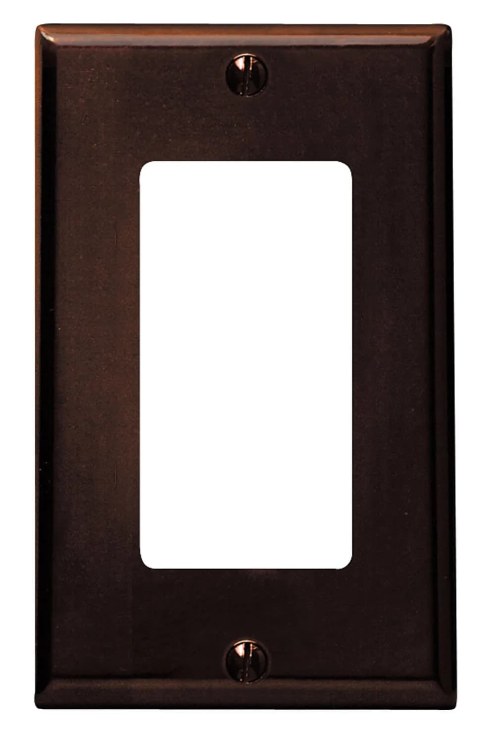 Leviton 1-Gang Decora Wallplate Brown | Thermoset, Standard Size, Durable - main product image