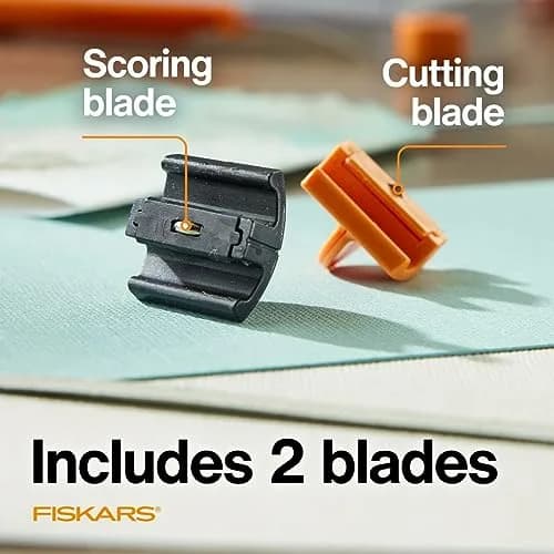 Fiskars TripleTrack Paper Cutter Replacement Blades, Style I, 2-Pack | Long-Lasting Steel Blades for Precise Cutting thumbnail 3