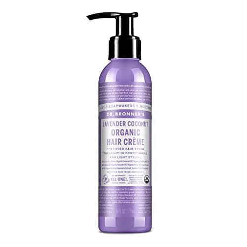 Dr. Bronner's Organic Hair Crème Leave-In Conditioner Styling Cream 177ml (6 fl oz) | USDA Organic & Fair Trade Ingredients thumbnail 1