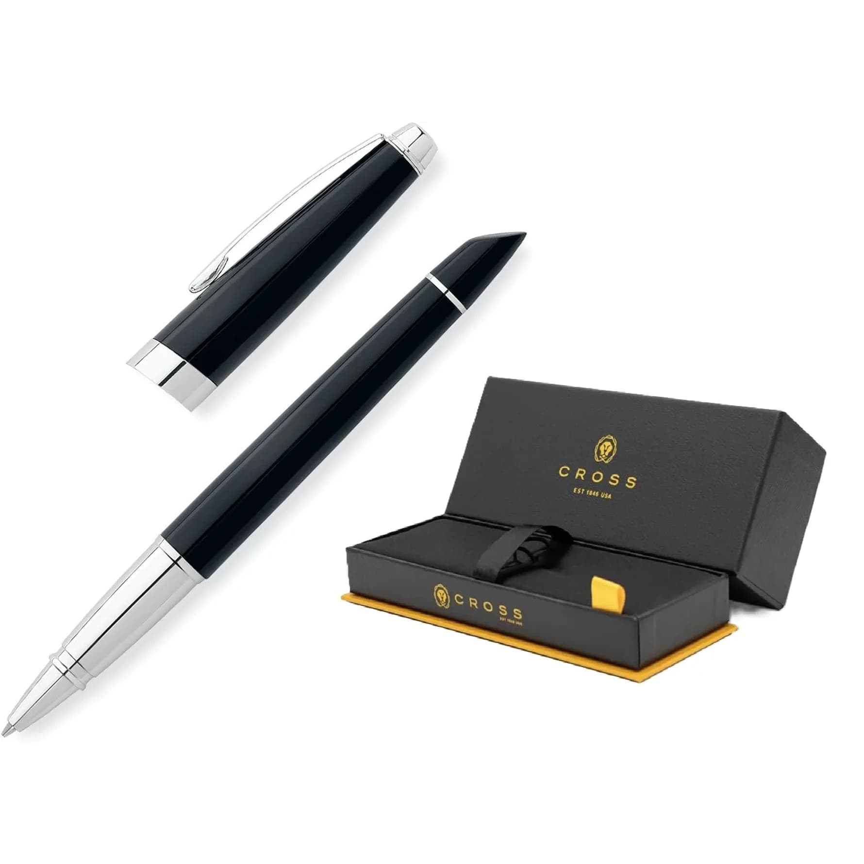Cross Aventura Refillable Gel Ink Rollerball Pen, Medium Point, Onyx Black | Smooth Ink Flow for Professionals — Onyx Black
