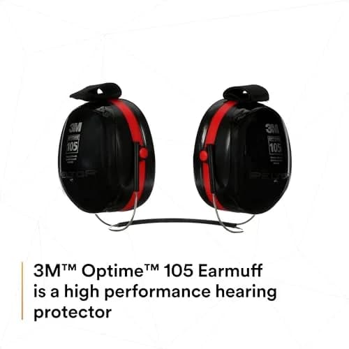 3M Peltor Optime 105 Behind-the-Head Earmuff, 29 dB NRR | Industrial Noise Protection thumbnail 6