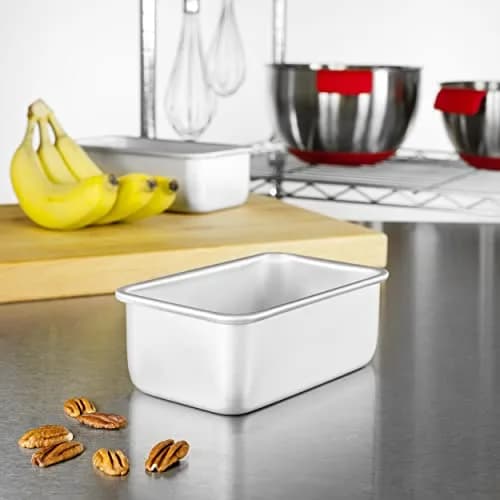 Fat Daddio's Anodized Aluminum Loaf Pan 16.3cm (6.4") x 9.5cm (3.75") x 6.9cm (2.75") | Bakery-Tough Baking Pan for Home Ovens thumbnail 4