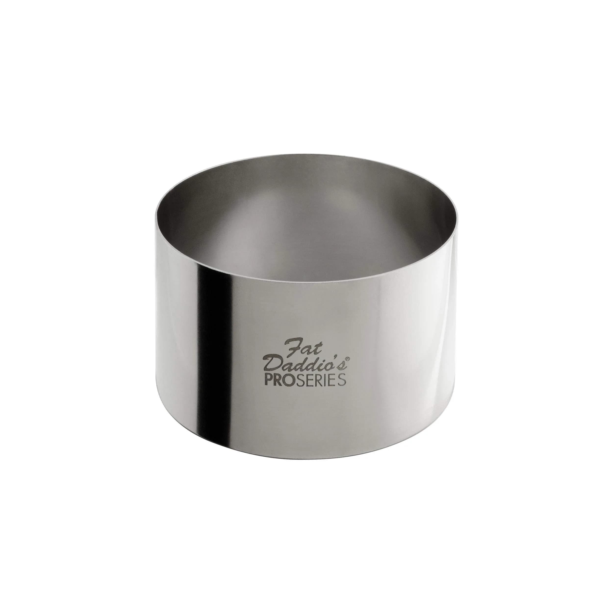 Fat Daddio's SSRD-3175 Stainless Steel Cake & Pastry Ring, 3 x 1.75 inch | Versatile Baking Tool for Chefs & Bakers