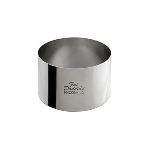 Fat Daddio's SSRD-3175 Stainless Steel Cake & Pastry Ring, 3 x 1.75 inch | Versatile Baking Tool for Chefs & Bakers thumbnail 1