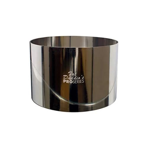 Fat Daddio's Stainless Steel Round Cake and Pastry Ring, 4 Inch x 3 Inch | Heavy-Duty, Seamless, Dishwasher Safe thumbnail 1