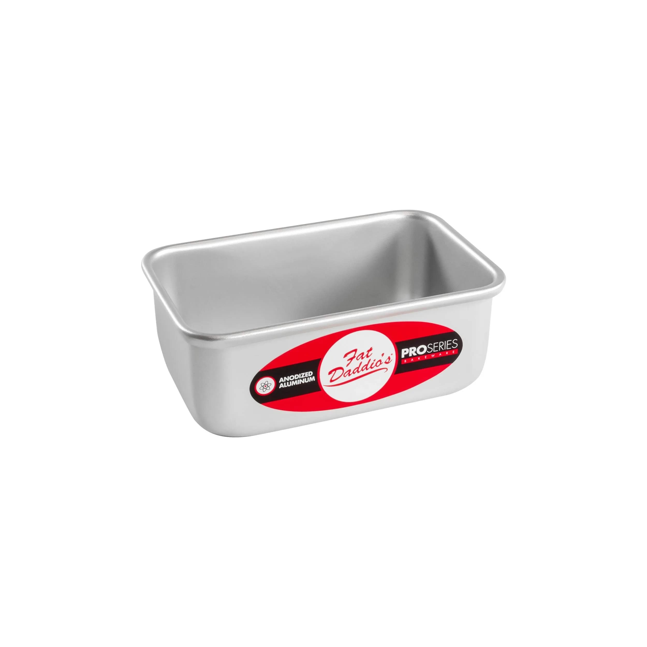 Fat Daddio's Anodized Aluminum Loaf Pan 7.75 x 3.75 x 2.5 Inch (19.4 x 9.5 x 6.4 cm) | Bakery Tough for Indian Home Ovens — 4.875 x 2.75 x 2 Inch