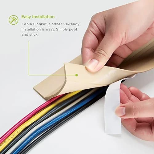 UT Wire Cable Blanket Low Profile Cord Cover Protector 1.52 m (5 ft) | Prevents Tripping on Floor Cords thumbnail 3