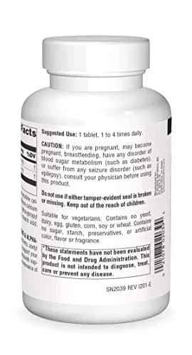 Source Naturals Acetyl L-Carnitine & Alpha-Lipoic Acid 650mg | Supports Metabolic Function, Vegetarian, 180 Tablets thumbnail 2
