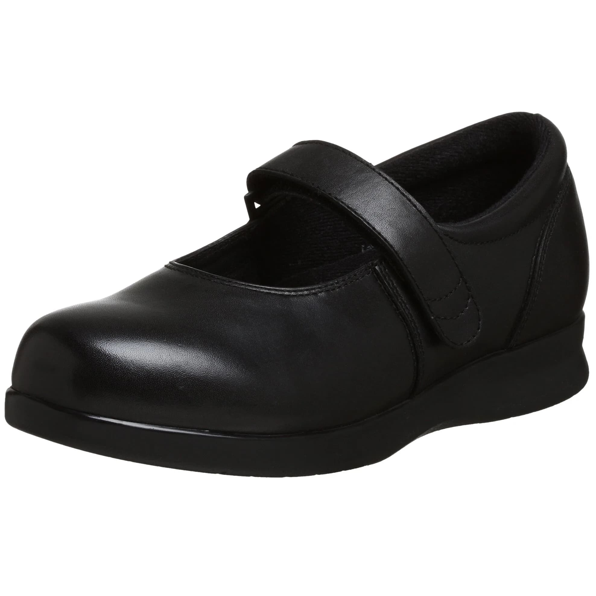 Drew Women's Bloom II Comfortable Mary Jane Stretch Shoes for Women with Extra Depth Black Calf 7.5 W US