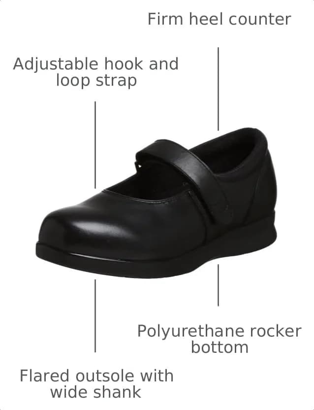Drew Women's Bloom II Comfortable Mary Jane Stretch Shoes for Women with Extra Depth Black Calf 7.5 W US thumbnail 3