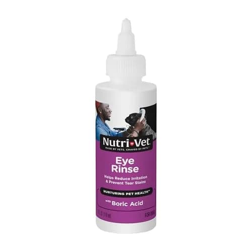 Nutri-Vet Dog Eye Wash, Tear Stain Remover, 4oz | Gentle Formula for Irritated Eyes & Tear Stains thumbnail 1