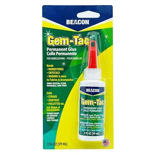 Beacon Gem-Tac Premium Quality Adhesive for Rhinestones and Gems 60ml (2 Fl Oz) | Non-Toxic, Water-Based, Flexible thumbnail 2