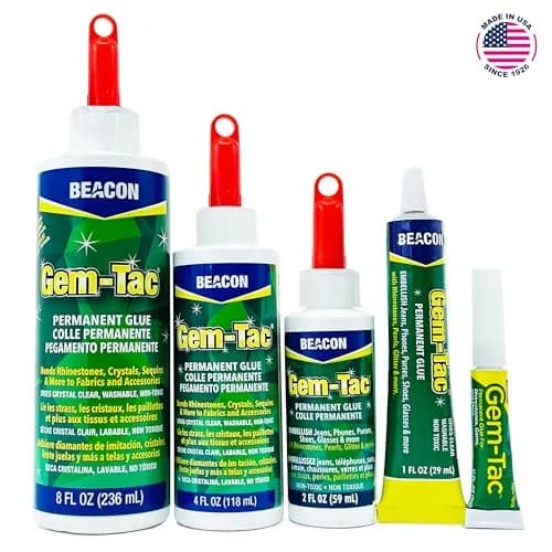 Beacon Gem-Tac Premium Quality Adhesive for Rhinestones and Gems 60ml (2 Fl Oz) | Non-Toxic, Water-Based, Flexible thumbnail 3
