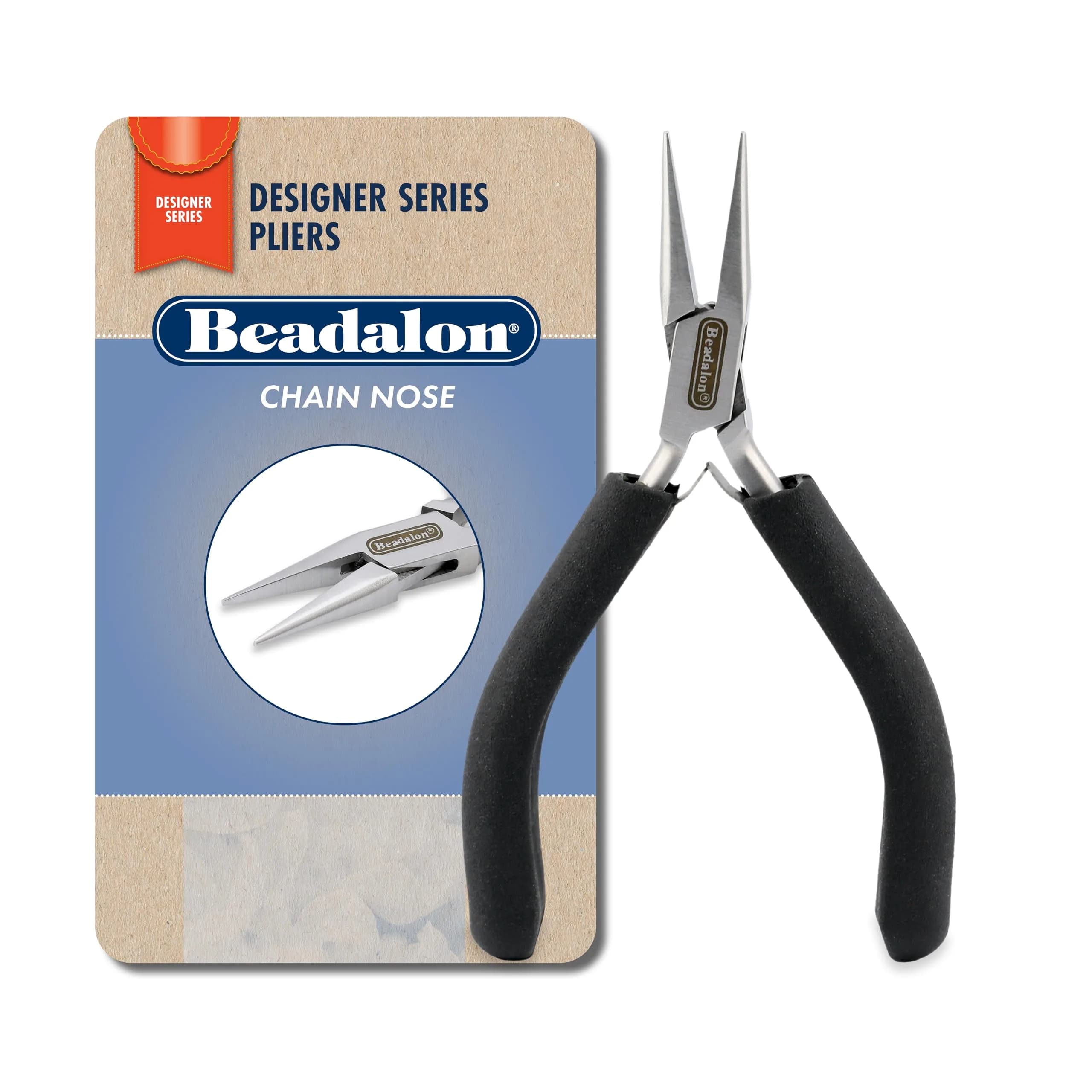 Beadalon Jewelry Pliers 4.75 in | Stainless Steel, Box Joint, Double Leaf Springs - main product image