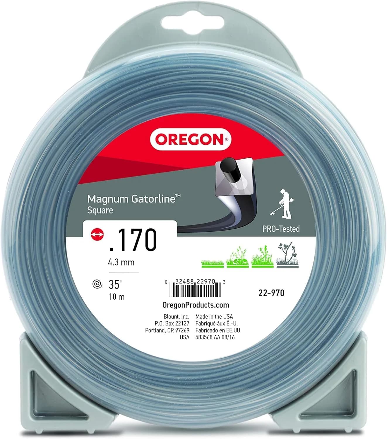 Oregon Magnum Gatorline 170 Trimmer Line .170" x 36-Foot | Heavy Duty, Durable & High Efficiency - main product image