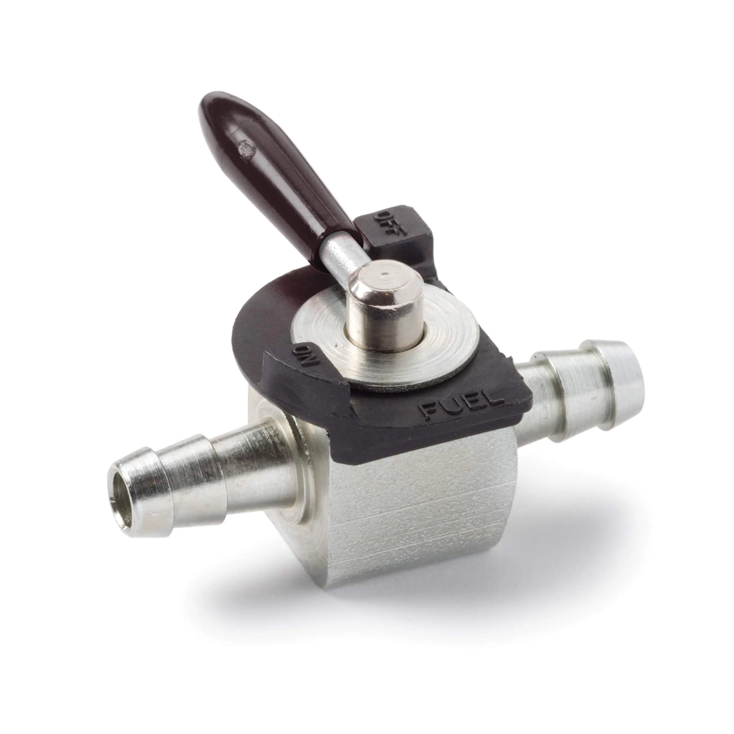 Oregon 07-403 Inline Fuel Shut Off 1/4" Ball Valve, Gray | Heavy-Duty Gas Line Valve - main product image