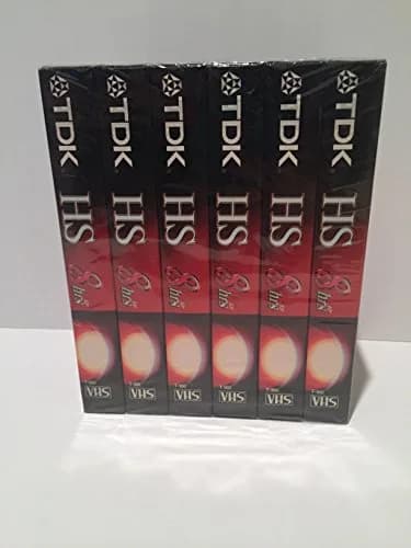 TDK Premium Quality VHS Tapes, 8-hour (6-pack) | High-Quality Video Recording for India thumbnail 1