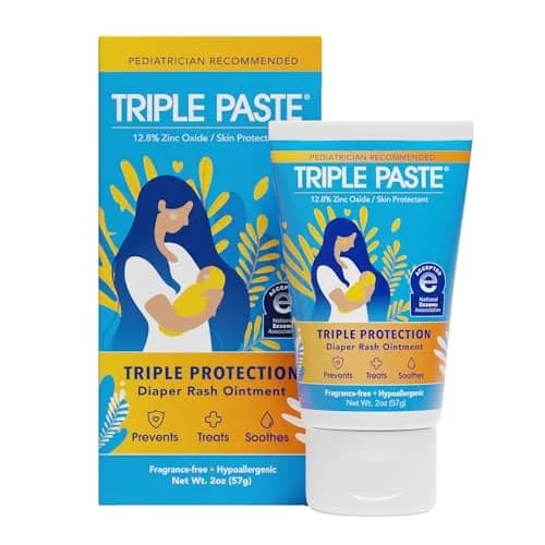 Triple Paste Diaper Rash Cream with Zinc Oxide 2 oz (56.7 g) | Pediatrician-Recommended Skin Protectant thumbnail 1