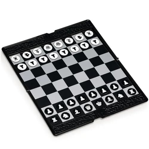 Yellow Mountain Imports Magnetic Travel Chess Wallet Set 7.9 in (20 cm) | Educational Strategy Game for Kids & Adults thumbnail 1