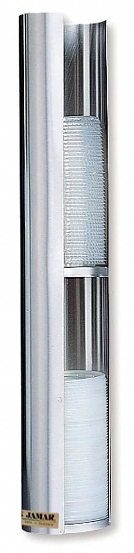 San Jamar Wall Mount Lid Dispenser for Cup Covers 60.96cm (23.5") | Organizes Kitchen & Breakroom Beverage Stations - main product image