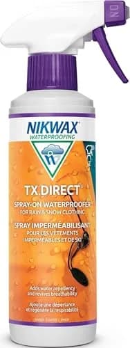 Nikwax TX.Direct Spray-On Waterproofing 300ml (10.1 Fl Oz) | Restores DWR Water Repellency for Jackets & Outerwear thumbnail 1